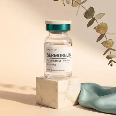 Vial ilustrativo de sermorelina