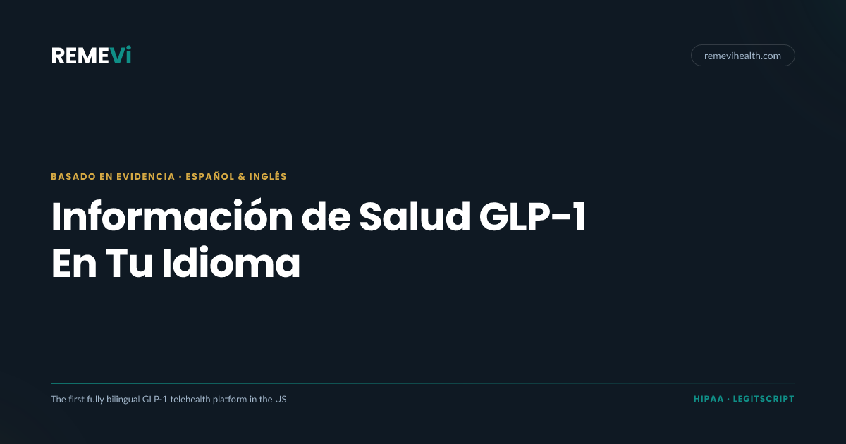 que es glp-1 en espaol Explicado: Qu es, Cmo Funciona y Por Qu Ayuda a Perder Peso What is GLP-1? Learning more